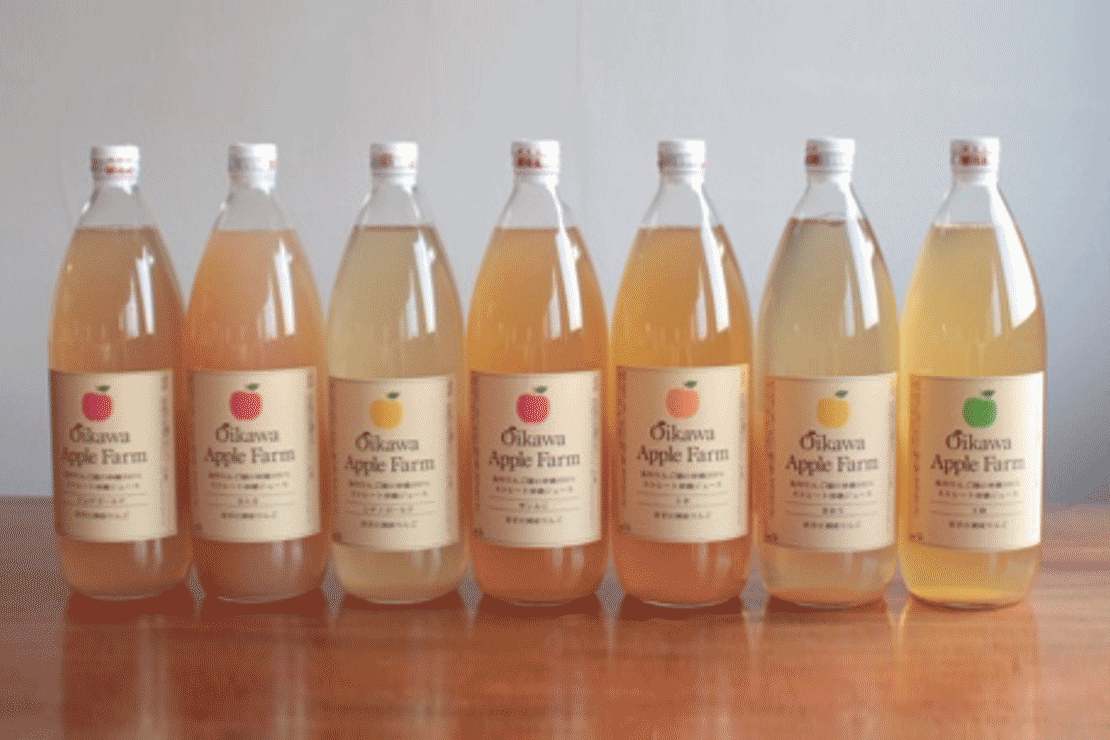 品種が選べる江刺産りんごジュース1,000ml 自家製りんごストレート果汁100％